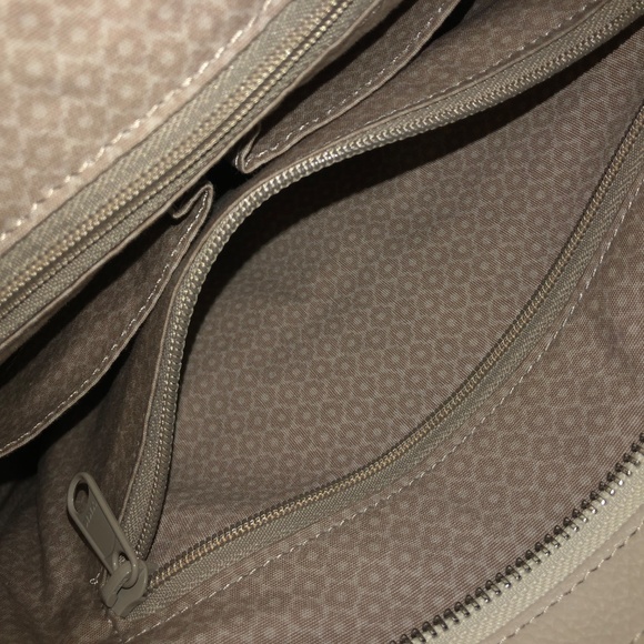 Vintage Brighton Barbados Classic Cream Leather Handbag Purse with Braided Strap - Picture 4 of 11